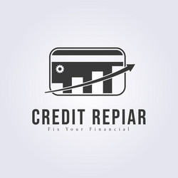 Fix financial service logo design vector