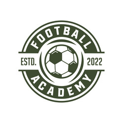 Football Academy Logo Template Vector Image