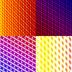 set of dark abstract spectrum background lines vector image