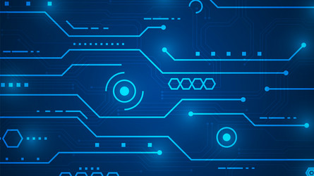 hi-tech digital data abstract design vector image