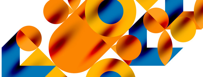 circle pattern round elements with lines vector image