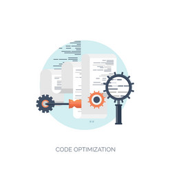 flat computing background vector image