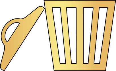 Trash computer symbol vector