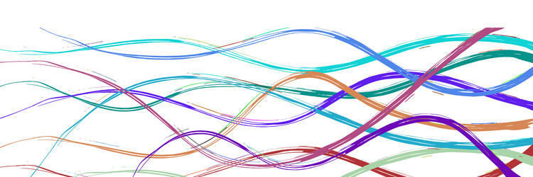 Abstract background wavy intertwining lines vector