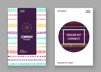 abstract pattern with color hand drawn strokes vector image