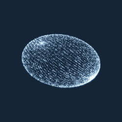 Ellipsoid consisting of points 3d grid vector