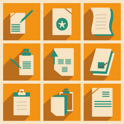 flat with shadow concept and mobile application vector