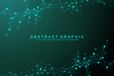 geometric abstract background with connected lines vector