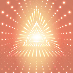 infinite triangular tunnel vector image