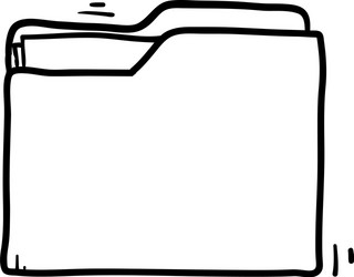 open folder icon with documents on white vector image