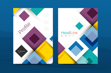 Set of front and back a4 size pages business vector