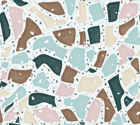 Terrazzo seamless pattern endless Royalty Free Vector Image