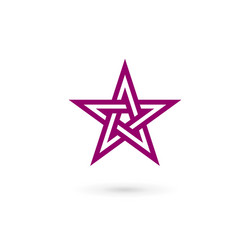 Abstract star logo icon design template elements vector