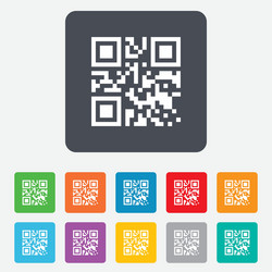 qr code sign icon scan symbol vector image
