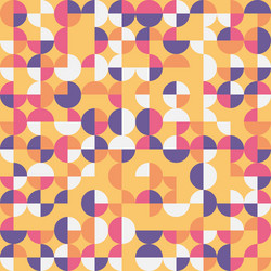 random colored abstract geometric mosaic pattern vector image