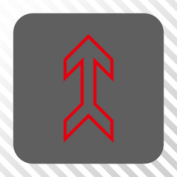 arrow up rounded square button vector image