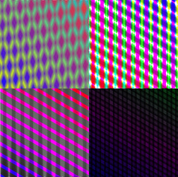 Set of dark abstract spectrum background lines vector