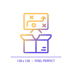 2d gradient performance method linear icon vector image