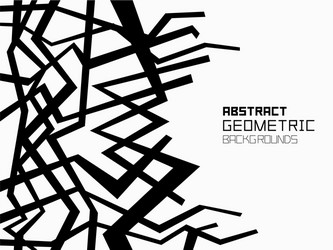 abstract geometric background with random chaotic vector image