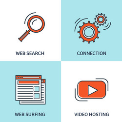 flat background coding vector image