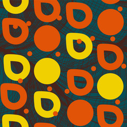 geometric abstract seamless pattern circles drops vector image
