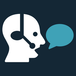 operator message icon vector image