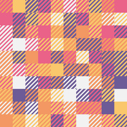 random colored abstract geometric mosaic pattern vector image