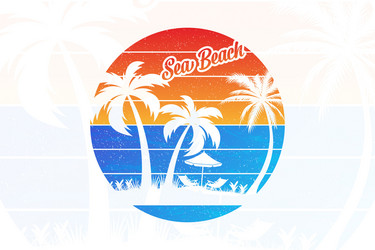 Beach nude people relax on a nudist Royalty Free Vector
