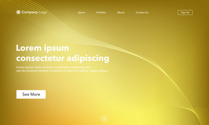 abstract background website landing page template vector image