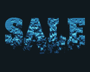 abstract smashing mesh text vector image