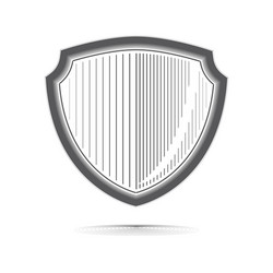Shield heraldic empty high quality Royalty Free Vector Image