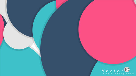 simple and colorful circles background design vector image