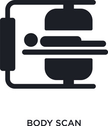 body scan isolated icon simple element from vector image