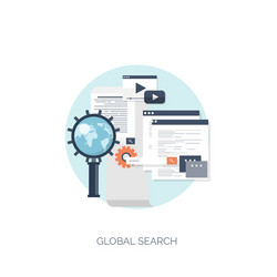 flat computing background vector image