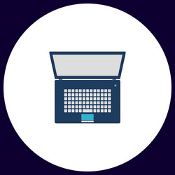 netbook computer symbol vector image