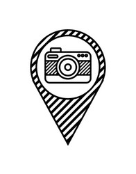 Camera photographic design vector