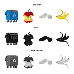 design of dump and sort symbol set vector image