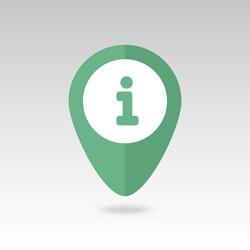 information pin map icon pointer markers vector image