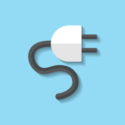 Electrical plug web icon Royalty Free Vector Image