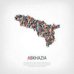 people map country abkazia vector