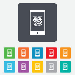 qr code sign icon scan symbol vector