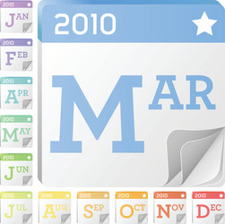 calendar 2010 vector