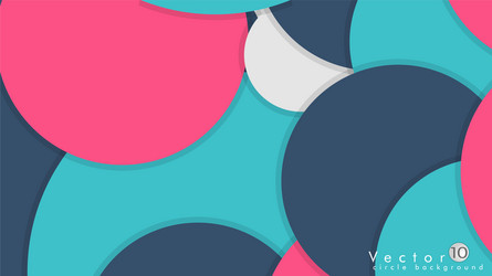 simple and colorful circles background design vector image