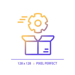 2d gradient optimization linear icon vector image