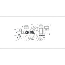abstract background with popcorn vector image