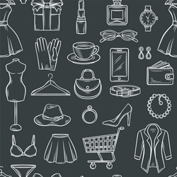 Seamless pattern set Royalty Free Vector Image
