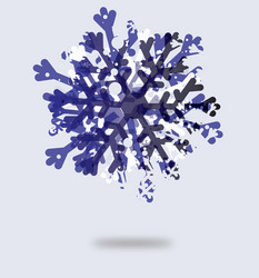 icon of beautiful snowflake vector