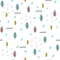 Leafy Repeat Pattern vector image