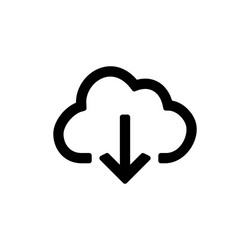 Backup and restore data cloud icon for simple vector