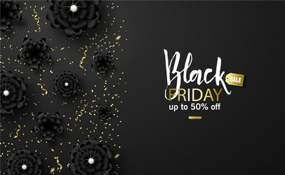 Black friday sale background with beautiful vector